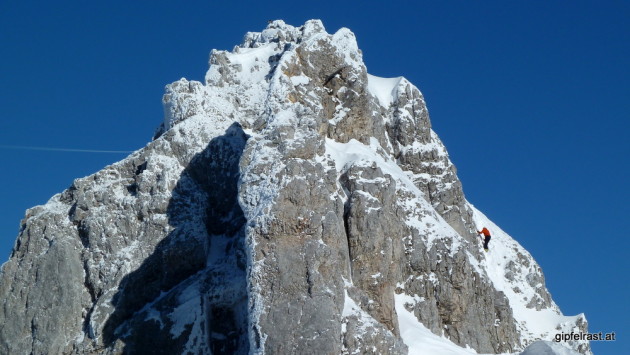Konrad im Aufstieg zum Gipfel...