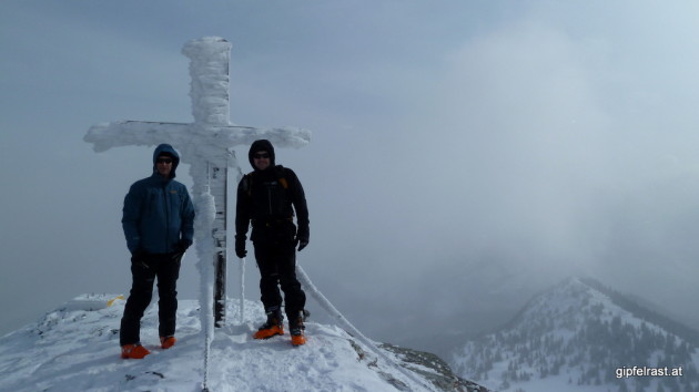 Thomas und Andreas am Gipfel