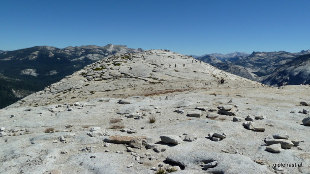 On the summit plateau