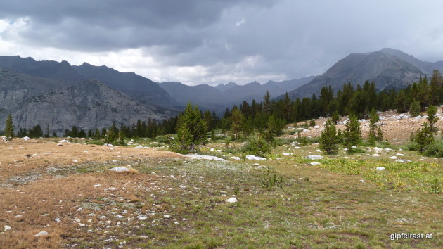 Looking back to Mather Pass