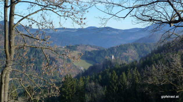 Blick zurück zur Ruine Waldstein