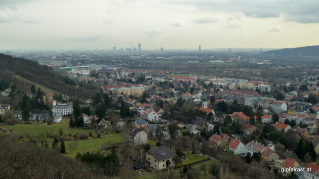 Blick nach Langenzersdorf (und Wien)