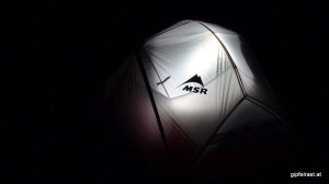 Das neue Zelt
