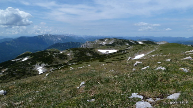 Aussicht übers Plateau in Richtung Westen