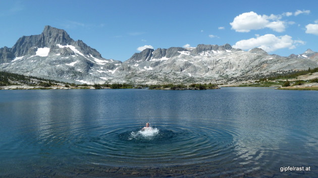 Swimming in Thousand Islands Lake