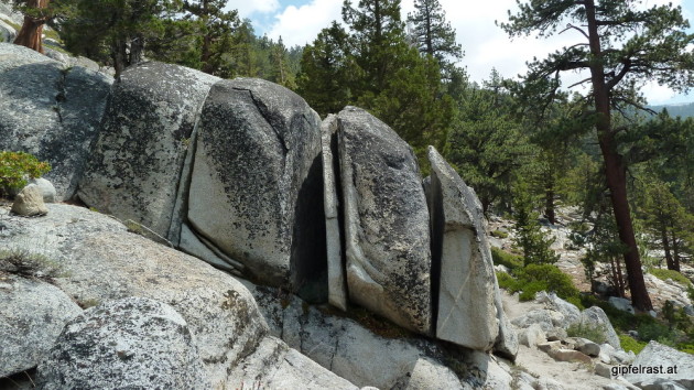 Rock formation along the trail