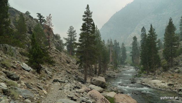 Following the South Fork of the San Joaquin river