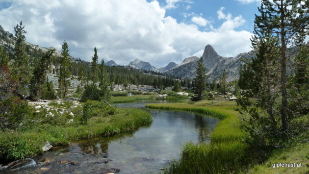 South fork of Woods Creek with Fin Dome in the background