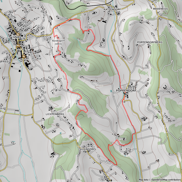 Wanderkarte Kaskögerlweg