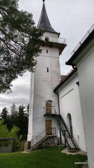 Am Turm der Kirche Sv. Pankracija gibt es eine Aussichtsplattform.